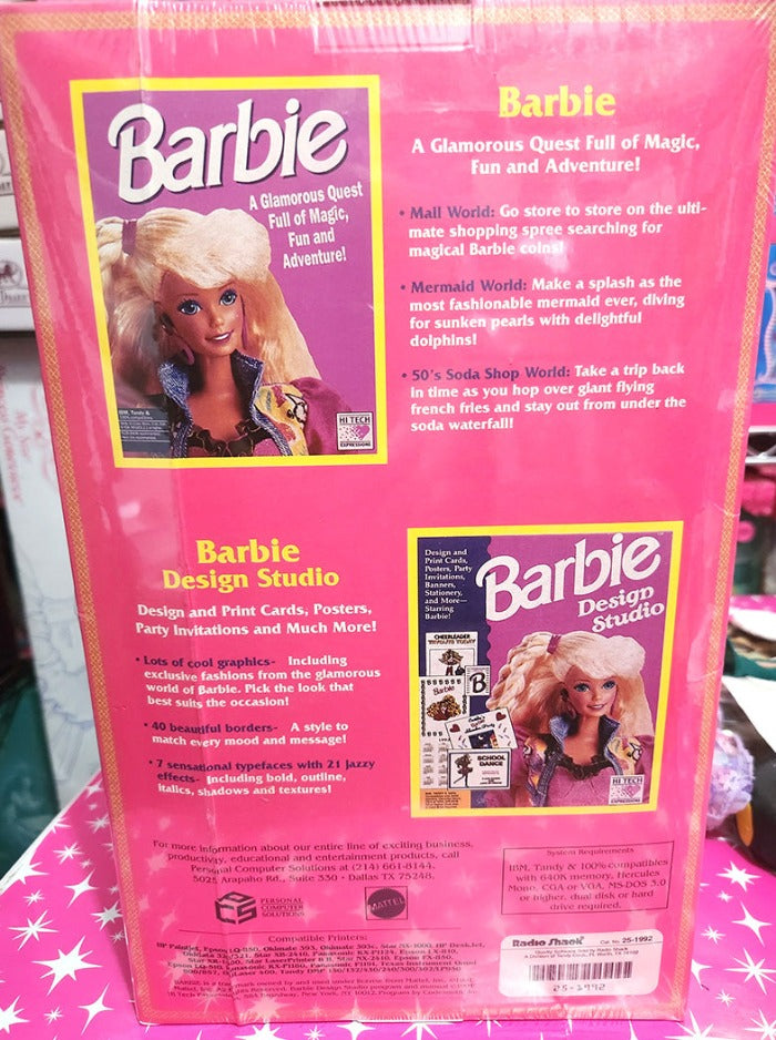 Barbie Earring Magic Doll (Caucasian) With Software Pak Genuine Radio Shack