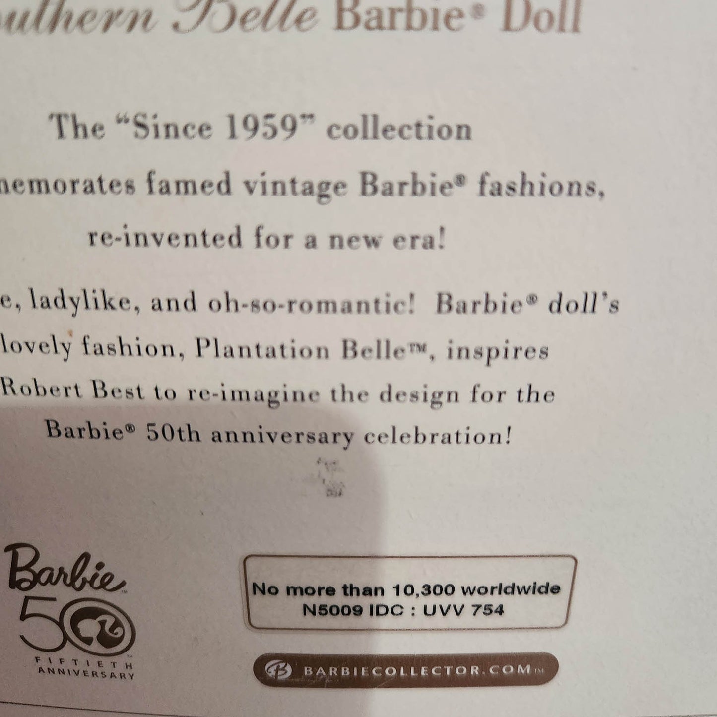 Southern Bell Barbie Doll Fashion Model Collection