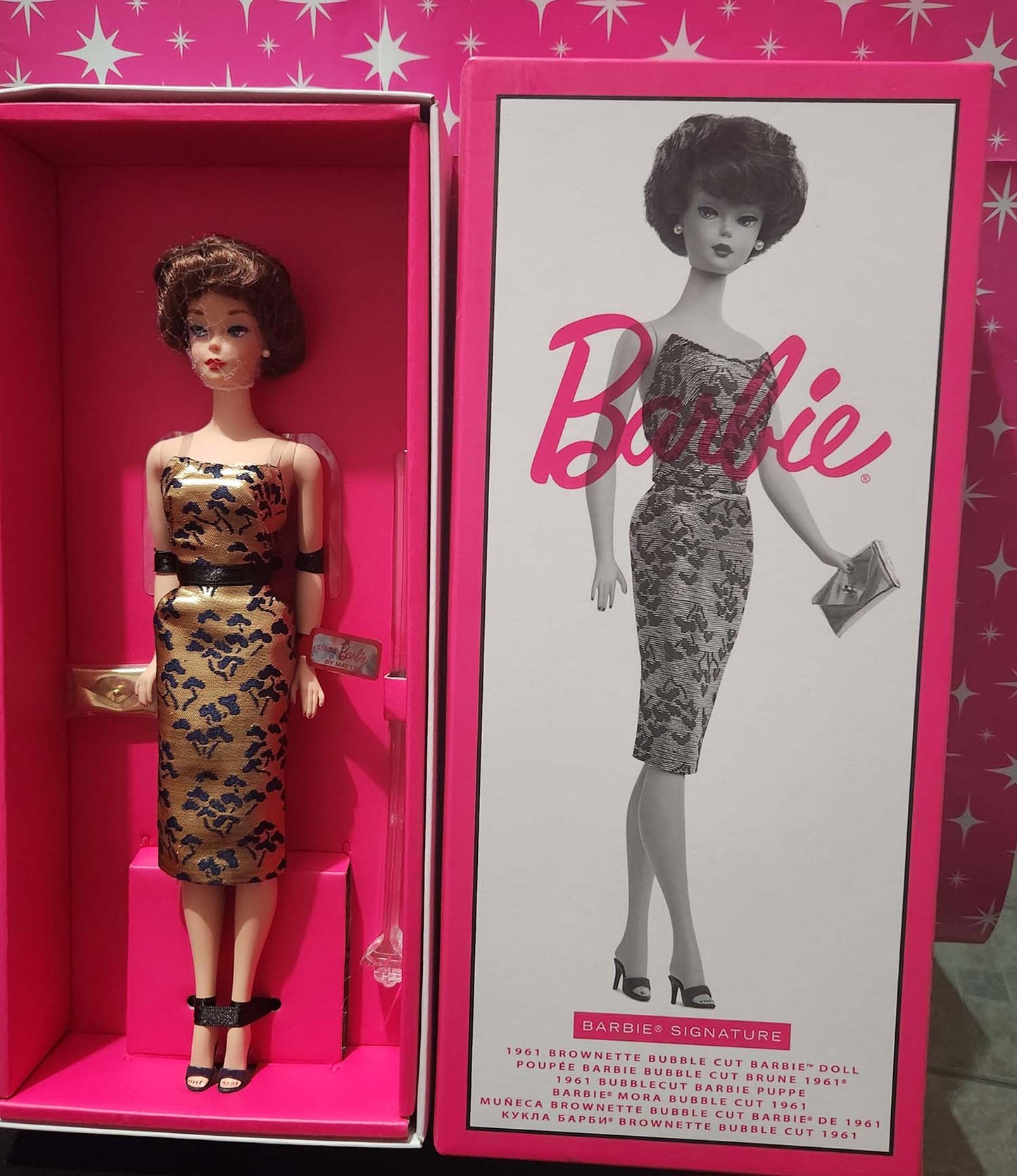 Brownette Bubble Cut Barbie Signature