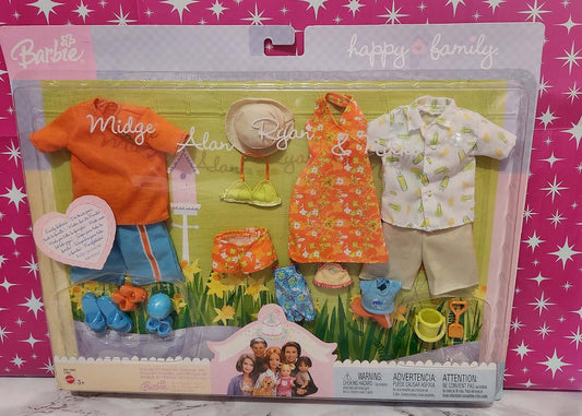 Happy Family Outfit Set Orange Color